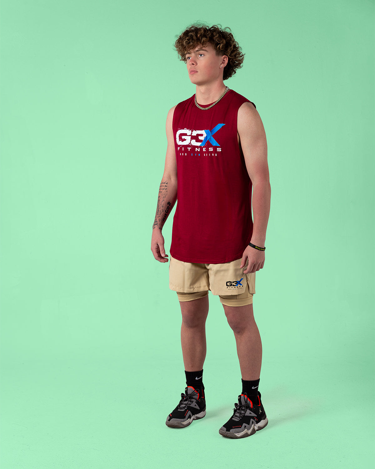 Burgundy Bamboo Tanks G3X Fitness 3