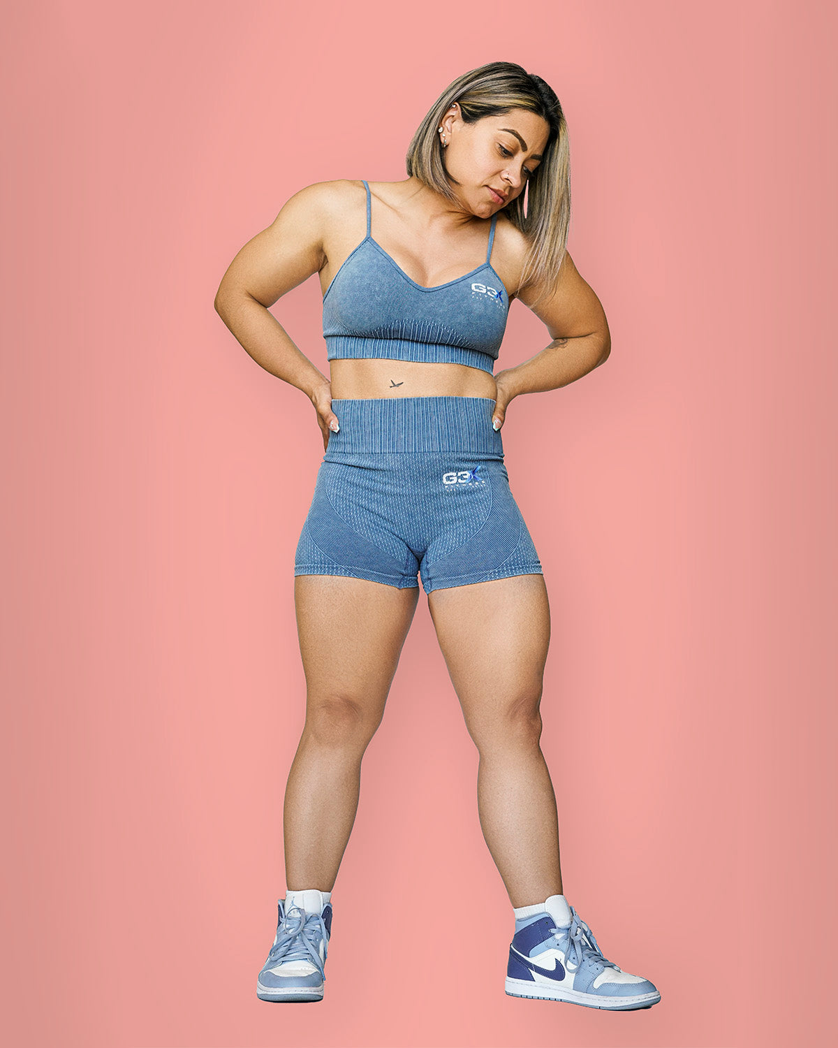 Corduroy Shorts Baby Blue 8