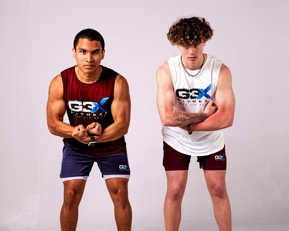 G3X Fitness Mens Collection Muscle T shirts Bamboo Tanks 2 in 1 Training Shorts Gym Shorts