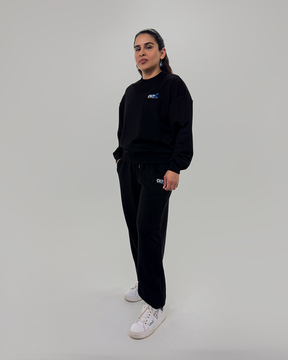 Temp Black Sweatsuits Women 9