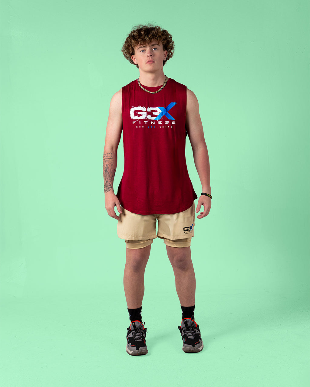 Burgundy Bamboo Tanks G3X Fitness 1