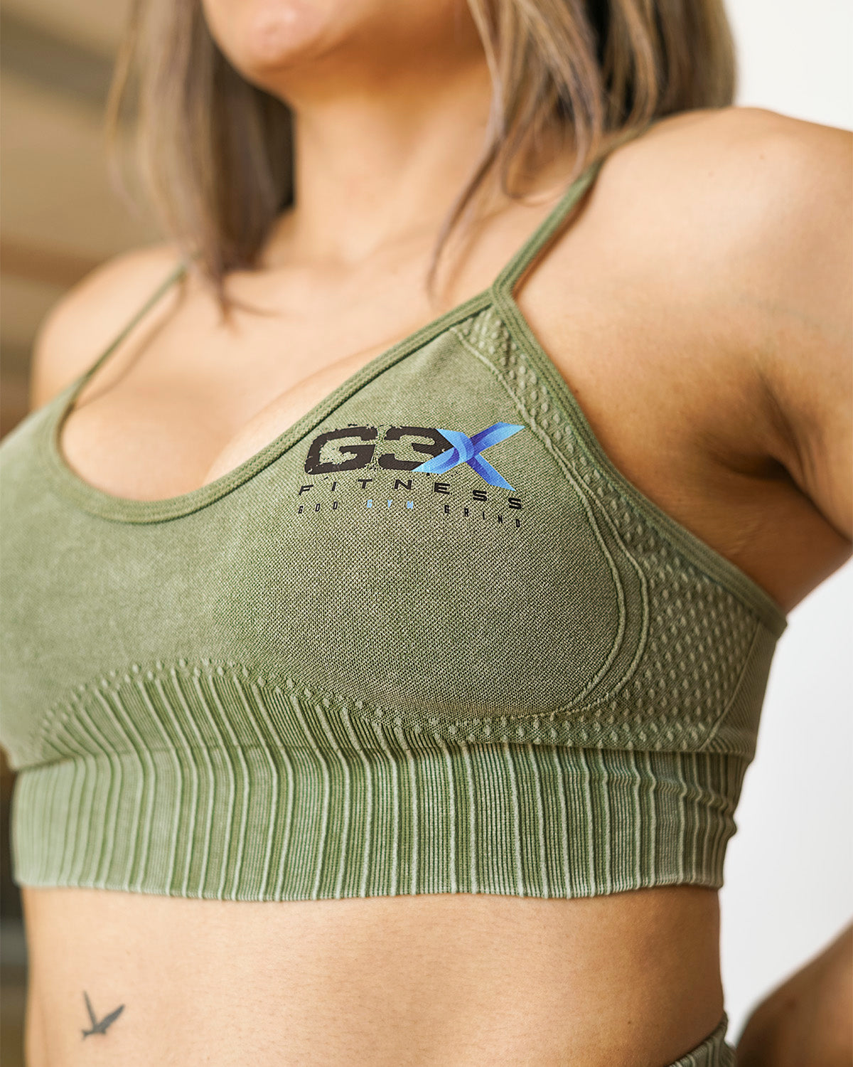 Corduroy Bra Olive 4