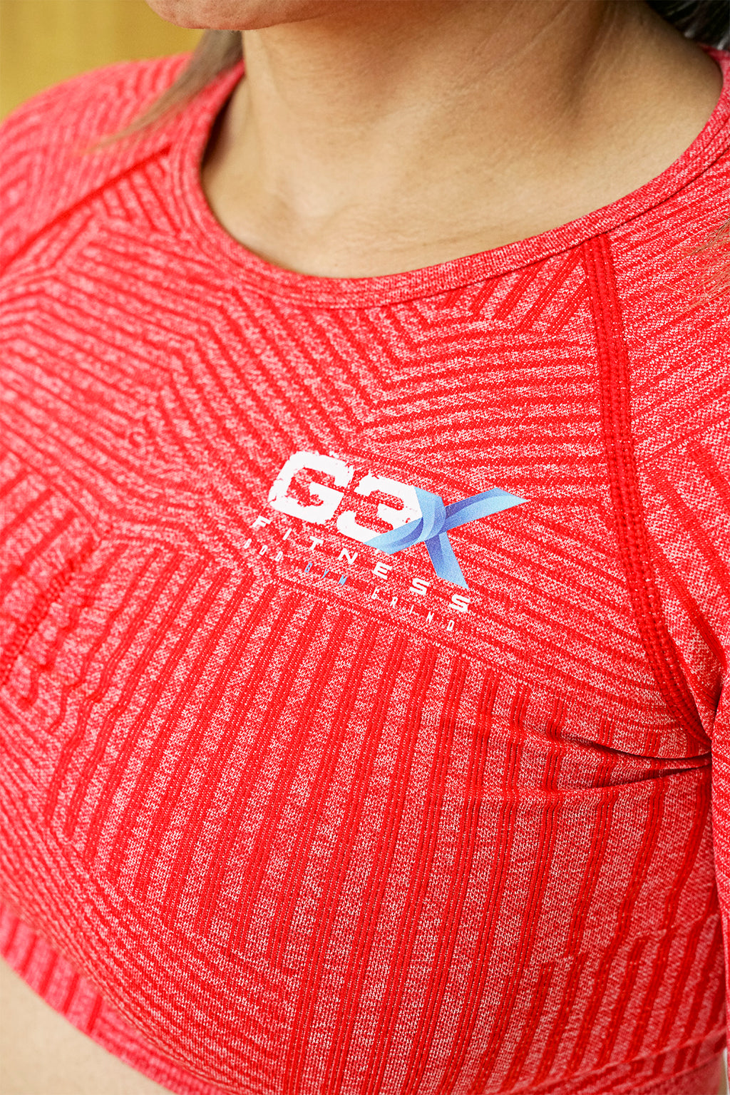 Corduroy Long Sleeve Crop Top Coral 6