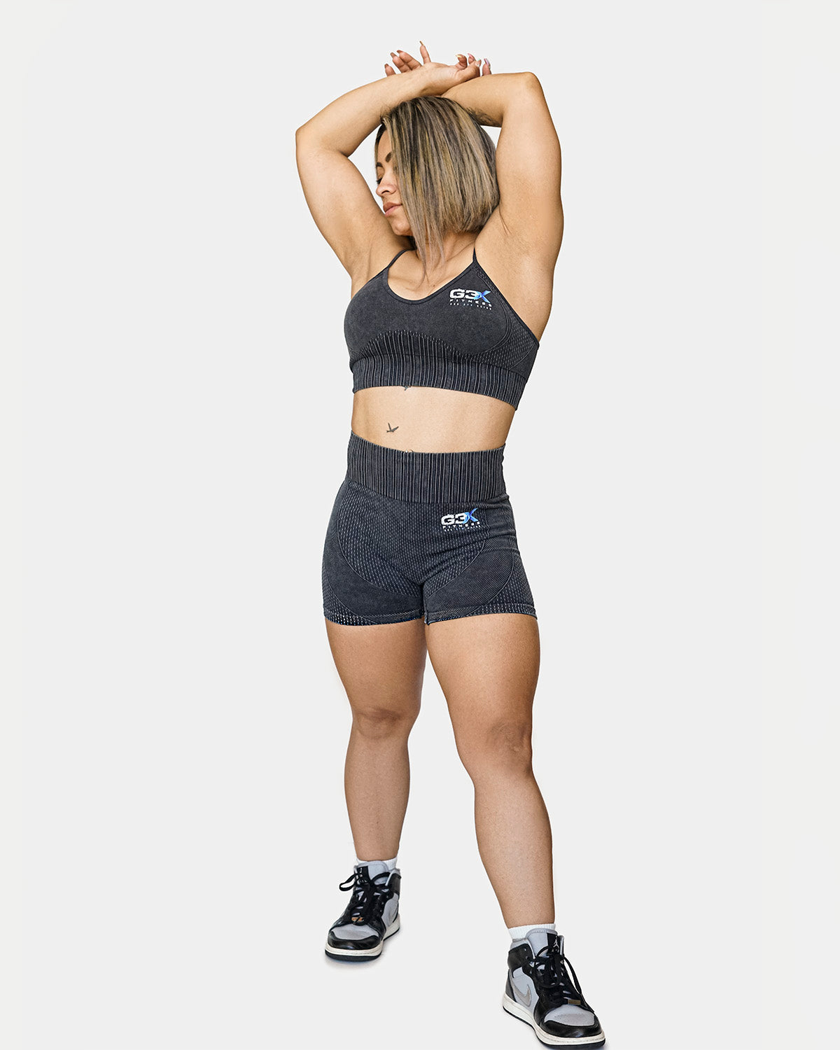 Corduroy Shorts Charcoal 1