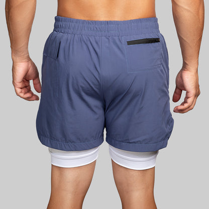 G3X Men Gym Shorts Blue Back