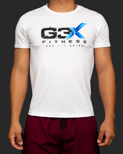 G3X Men Muscle T Shirt White Front