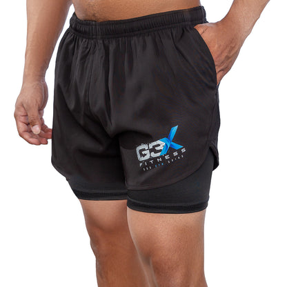 G3X Men Muscle Training Short Black Side 1