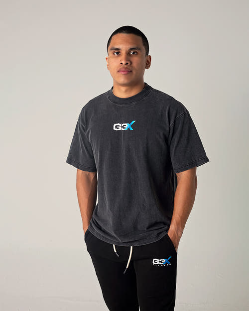 God Gym Grind Oversize Shirts Washed Black 6