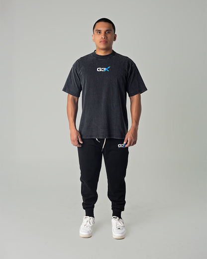 God Gym Grind Oversize Shirts Washed Black 8