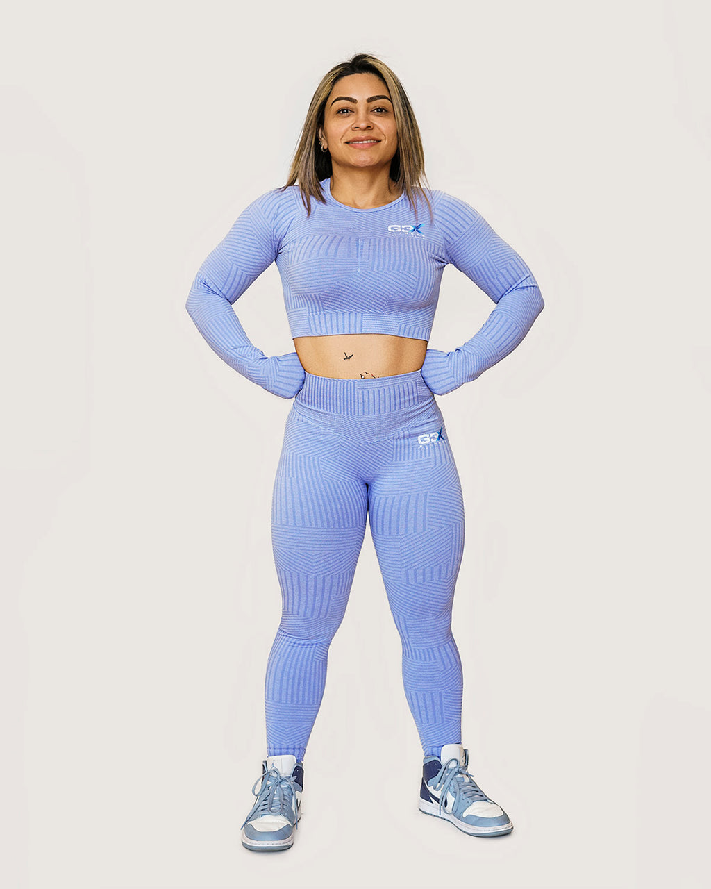 Corduroy Leggings Baby Blue 1