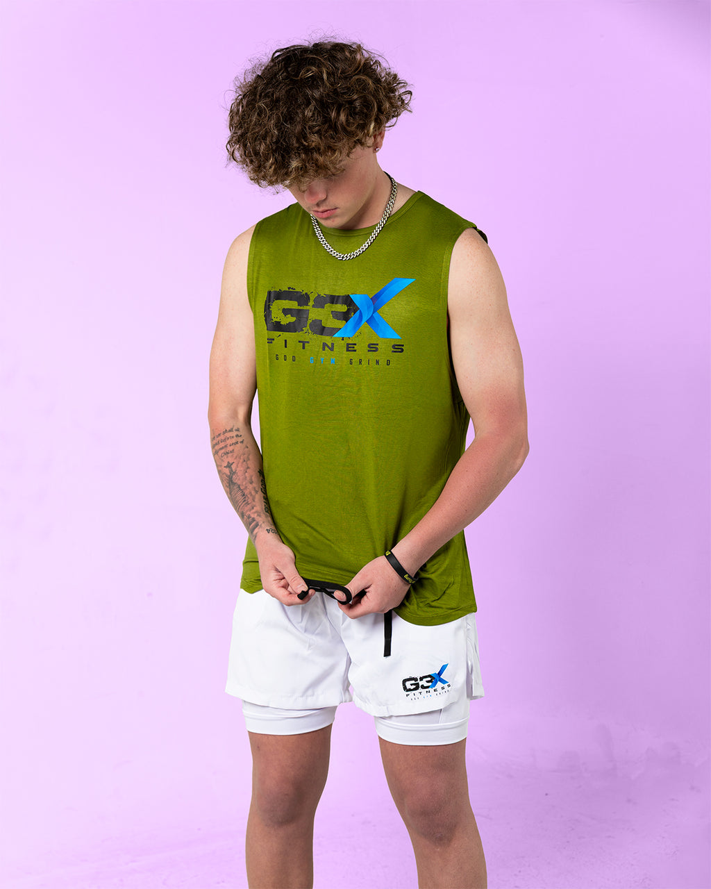 Olive Bamboo Tanks G3X Fitness 5