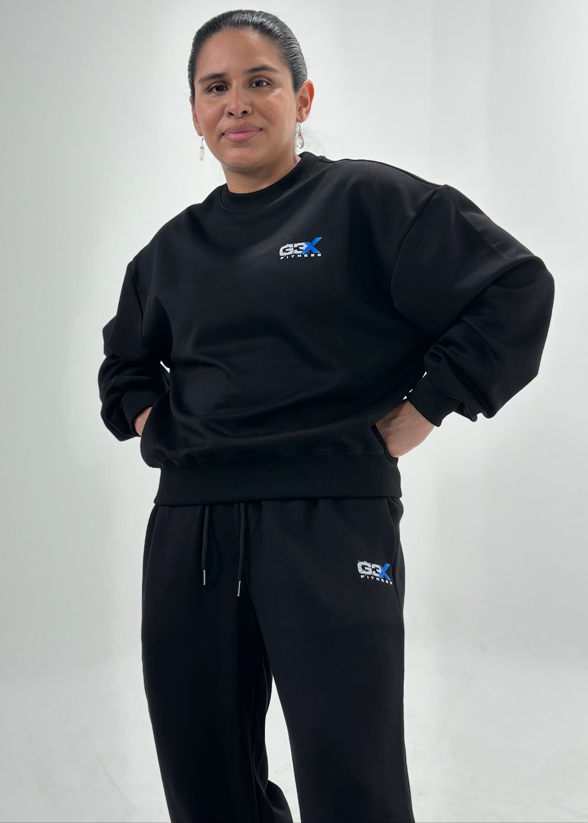 Temp Black Sweatsuits Women 2