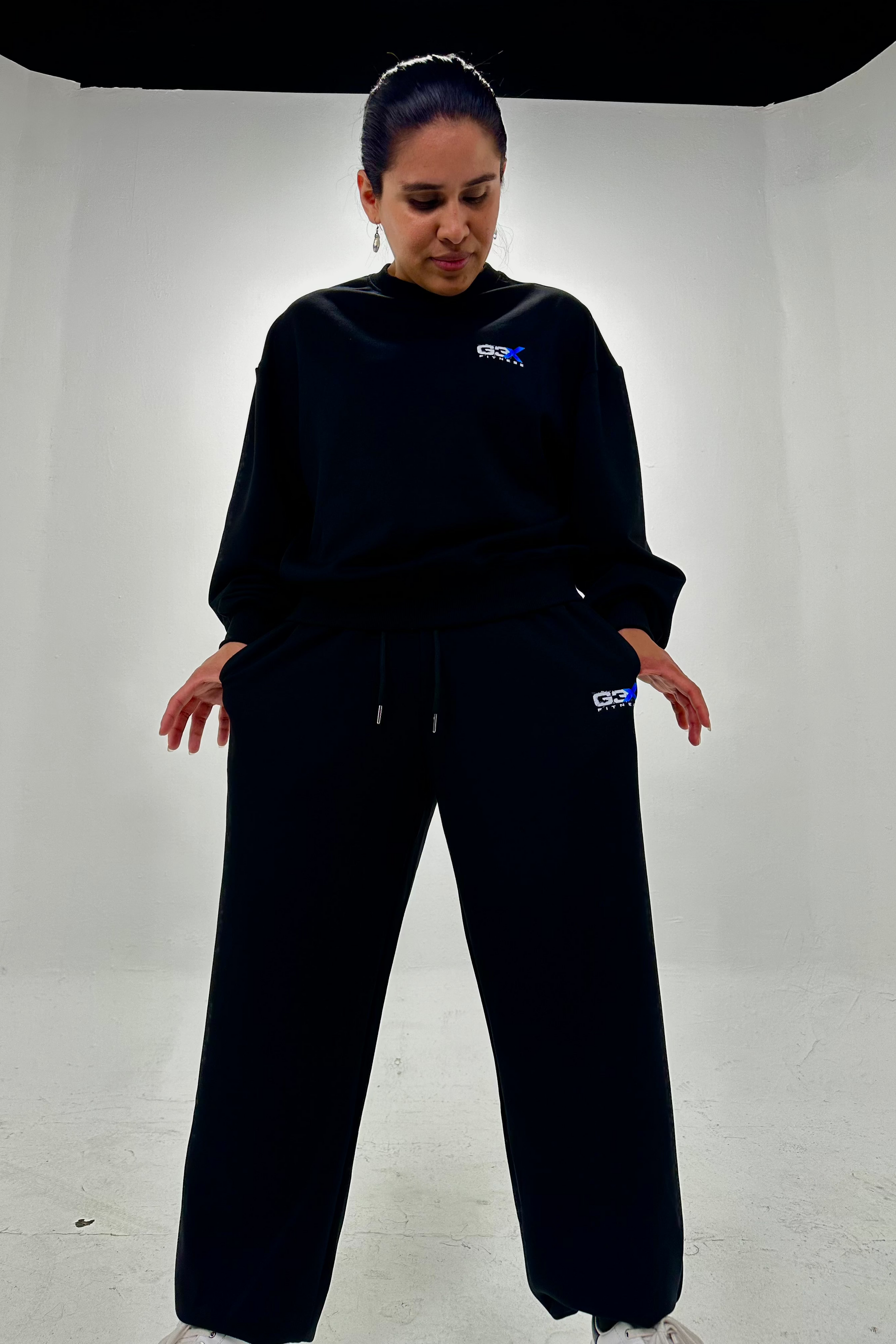 Temp Black Sweatsuits Women 5