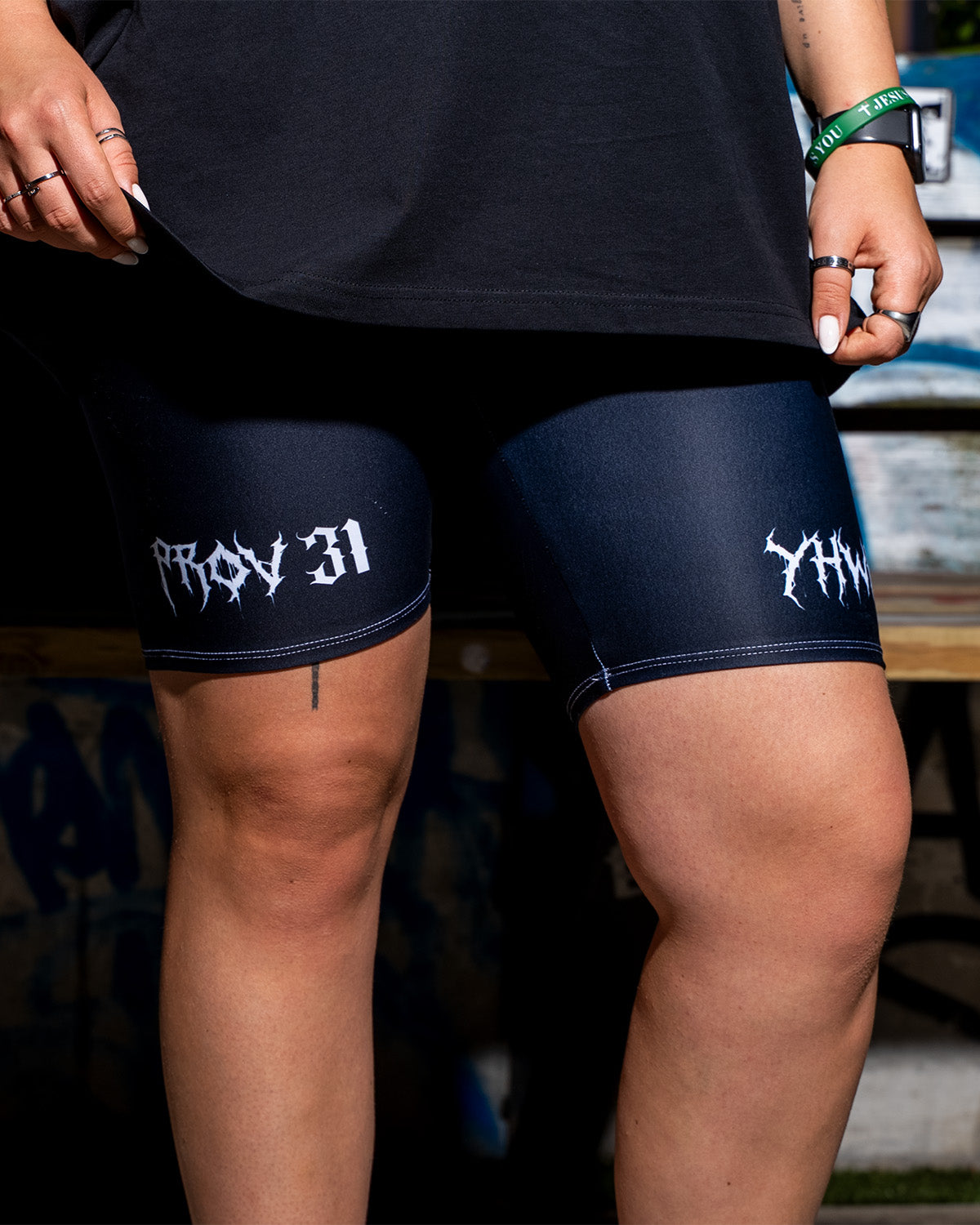 Black Women Biker Shorts G3X Fitness 2