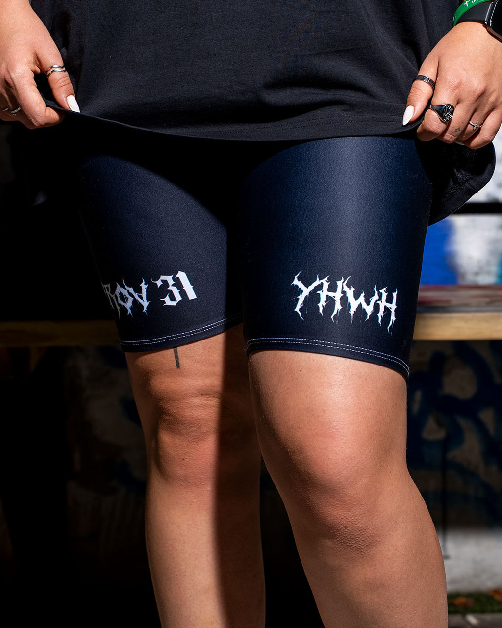 Black Women Biker Shorts G3X Fitness 4