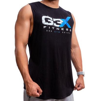 G3X Black Bamboo Tank Top Men Side